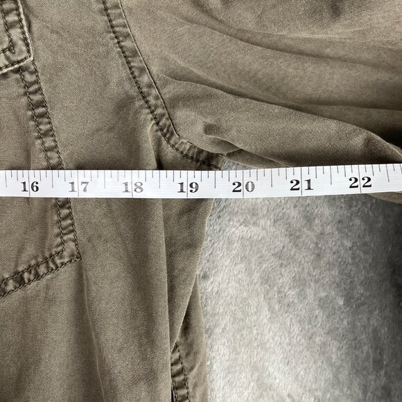 BUFFALO David Bitton Military Utility Jacket Women’s M Green Y2K Twilight Grunge - Picture 7 of 9